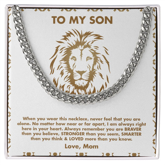 To My Son | Cuban Link Chain