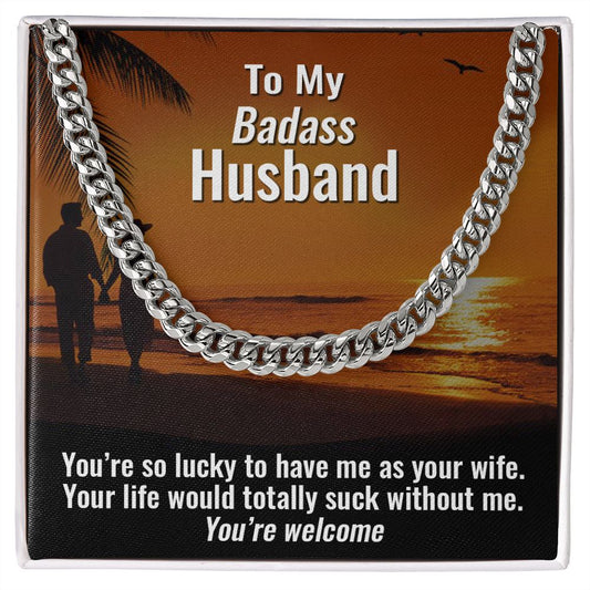 To My Husband | Cuban Link Chain