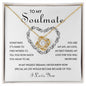 To My Soulmate | I Love You -Love Knot Necklace