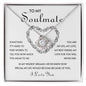 To My Soulmate | I Love You -Love Knot Necklace