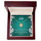 To My Mom | I Love You -Love Knot Necklace