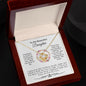 To My Beautiful Daughter | I Love You -Love Knot Necklace