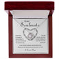 To My Soulmate | I Love You -Love Knot Necklace