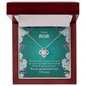 To My Mom | I Love You -Love Knot Necklace