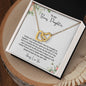 To My Daughter | Always Love You -Interlocking Hearts Necklace