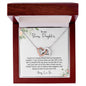 To My Daughter | Always Love You -Interlocking Hearts Necklace
