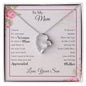 To My Mom | My Loving Mom -Forever Love Necklace